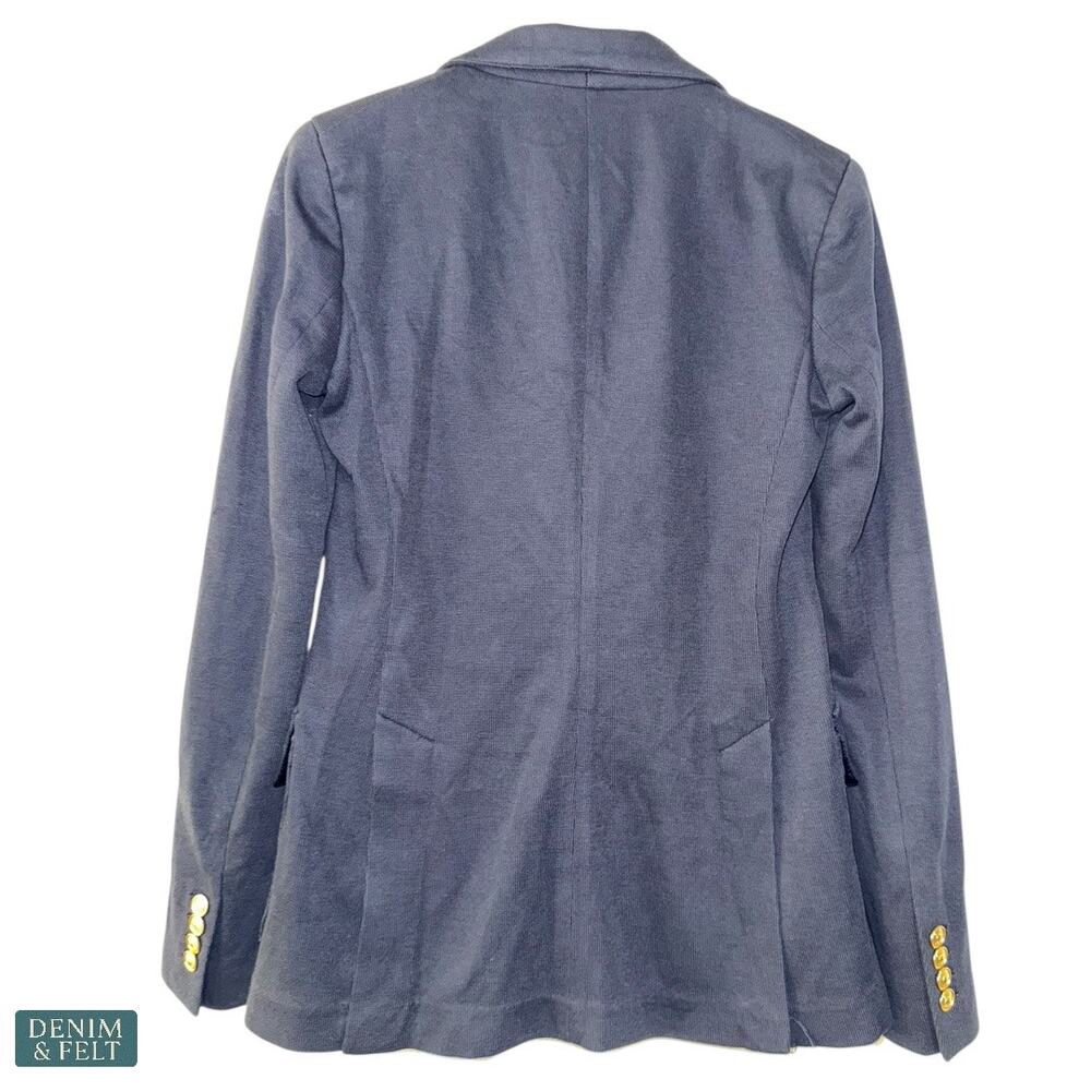 Polo Ralph Lauren Aviator Navy Knit Cotton Gold Crest Blazer Jacket NEW/NWT!! - Picture 9 of 15